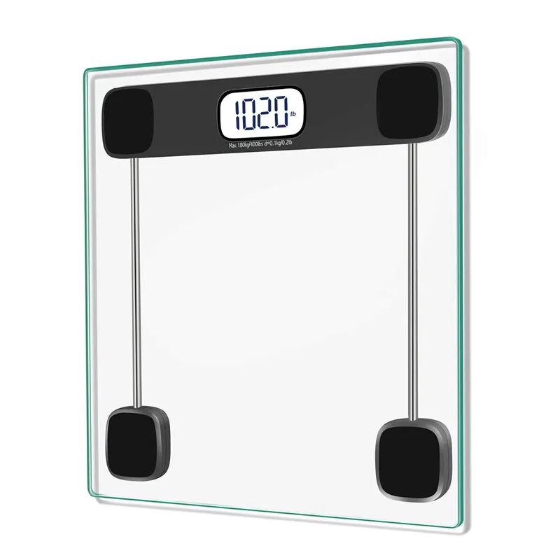High Accuracy 200KG 0.05KG Accuracy Glass LED Display Electronic Digital Bathroom Body Weighing Weight Scale