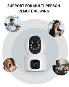 Cámara de teléfono para bebé interior Lente dual 6MP HD Pantalla dual Detección de movimiento Alarma de Voz bidireccional Cámara de seguridad para el hogar - Product Image 3
