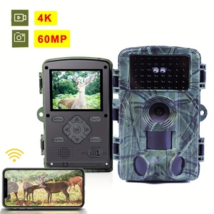 กล้องติดตามกลางแจ้งกันน้ำ WiFi 4K พร้อมเซ็นเซอร์อินฟราเรด มุมกว้าง 160 องศา สำหรับการล่าสัตว์ ความละเอียด 4K HD บันทึกภาพคมชัดน่าทึ่ง - Product Image 3