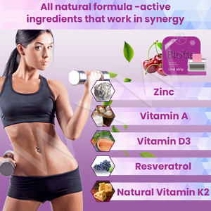 Tiras de disolución oral de vitamina B12, soporte inmunológico, sabor a cereza, tiras de disolución instantánea para adolescentes - Product Image 3