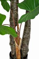 Arbre artificiel Alocasia à plusieurs troncs en pot, plante tropicale pour la décoration intérieure, hall d'hôtel, centre commercial, bureau, aménagement paysager, vente en gros