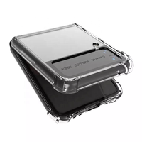 Casing HP HeroShieldz Z Flip 3/Z Flip 4 Premium Transparan PC+TPU Anti Benturan Ultra Tipis Desain Sporty dengan Bezel Terangkat