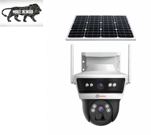 4G Mini PT Solar Security Camera Dual Lens 360° Pan Rotation Fixed Lens AI Outdoor <b>Wireless</b> <b>CCTV</b> Camera - Product Image 2