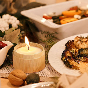 Velas Aromáticas de Bambú y Sal Marina para el Hogar, Juego de Velas Orgánicas de Cera de Soja - Product Image 6