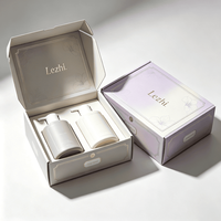 Boîte d'expédition personnalisée en carton ondulé avec fermeture à rabat pour cosmétiques, idéale pour les abonnements de soins de la peau et les emballages cadeaux