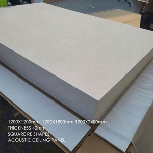 Panneau acoustique triangulaire insonorisant pour plafond, en fibre de verre et laine de roche, pour la décoration intérieure - Product Image 1