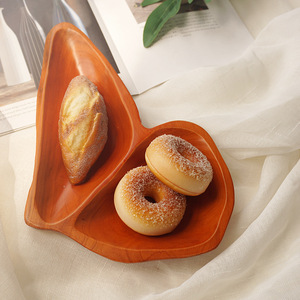 Wooden Serving <b>Tray</b> Bamboo Compartmentalized Fruit Platter Simple Style Home Desktop <b>Storage</b> - Product Image 2