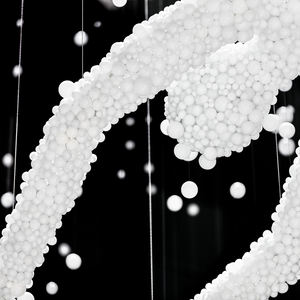 Lámpara moderna personalizada diseño de forma de personaje Art Deco Hotel Villa sala de estar araña de cristal LED de lujo grande - Product Image 4