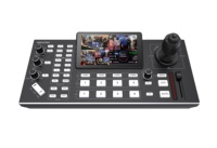 Interruptor mezclador de vídeo de entrada Quad HDM1 transmisión en vivo Cámara PTZ Control de Joystick 4 canales Mini teclado PTZ