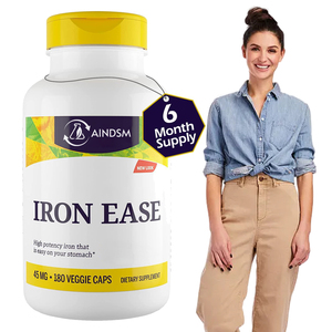 Capsules de fer végétariennes sans gluten les plus compétitives, capsules de fer dures, complément vitaminique, capsules de fer - Product Image 1