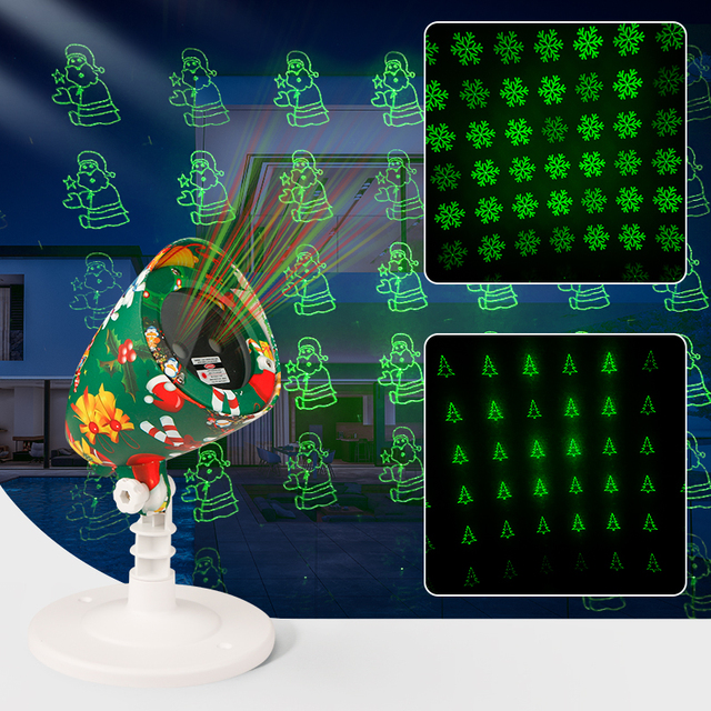 KSWING Outdoor Christmas LED Laser Light Projector Lamp IP65 220V for Halloween Garden Party Holiday Projection Light