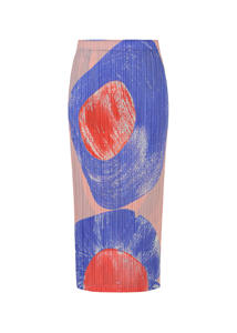 Miyake 2025 Moda Versátil vestido MIDI de cintura alta un vestido medio simple e informal con estampado de dibujos animados - Product Image 6