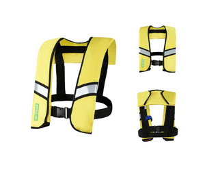 <span class=keywords><strong>Gilet</strong></span> <span class=keywords><strong>de</strong></span> <span class=keywords><strong>sauvetage</strong></span> gonflable manuel automatique <span class=keywords><strong>de</strong></span> <span class=keywords><strong>sauvetage</strong></span> d'approbation SOLAS d'eau professionnelle d'usine 150N avec des bouteilles <span class=keywords><strong>de</strong></span> gaz <span class=keywords><strong>de</strong></span> <span class=keywords><strong>Co2</strong></span> - Product Image 1
