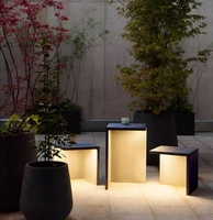 Table basse extérieure d'acier inoxydable imperméable solaire de LED avec l'estimation IP65 pour l'usage de jardin et de terrasse