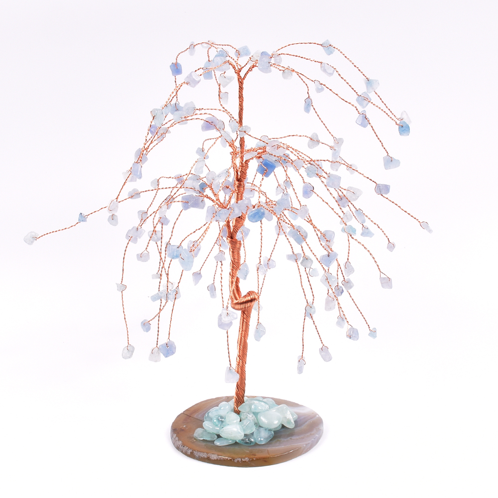 Оптовая продажа, кристаллы, лечебные камни, аквамарин, аэроидеы, кристалл, дерево, деньги, елка для Рождественского украшения