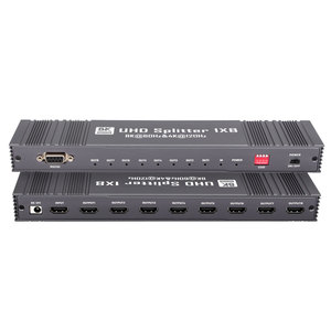 ตัวแยกสัญญาณ <span class=keywords><strong>HDMI</strong></span> <span class=keywords><strong>2.1</strong></span> รุ่น SYONG 8K60Hz&4K120Hz 1x8 ช่องต่อเข้า 1 ช่องต่อออก 8 ช่อง  สำหรับการสะท้อน/มิเรอร์หน้าจอเท่านั้น ไม่สามารถขยายสัญญาณได้  รองรับ EDID/HDR/3D  ตัวเครื่องทำจากอะลูมิเนียม - Product Image 2