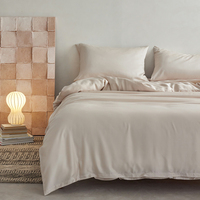 100% draps de lit en bambou 300TC OEKO ensemble de draps en bambou biologique de haute qualité nouveau Deisn 4 pièces ensemble de literie avec taie d'oreiller pour la maison