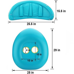 Flotador Inflable para Piscina de Bebés con Toldo Protector Solar Extraíble, Equipo de Juego Acuático para Niños Pequeños con Bomba Manual y Asa de Seguridad - Product Image 6