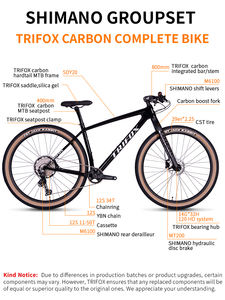 Bicicleta de Montaña <span class=keywords><strong>TRIFOX</strong></span> SDY20 29er de Carbono, Cuadro de Carbono T1000, Transmisión de 12 Velocidades, Frenos de Disco Dobles para Carreras de Cross Country - Product Image 6