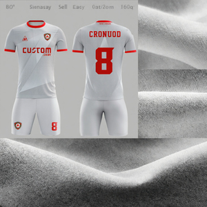 Camiseta de Fútbol Personalizada de Una Pieza con Nombre y Número Personalizados, Uniforme de Equipo de Secado Rápido, Camiseta de Fútbol de Manga Corta para Verano - Product Image 3