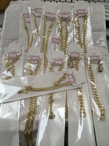 Set di Gioielli con Catena Cubana Monaco Impermeabile in Oro 14k, 6mm 8mm 10mm, Gioielli Miami 6mm Monaco con Chiusura a S, Gioielli per Donna e Uomo in Oro 14k - Product Image 5