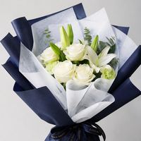 Valentijnsdag Ouya Papier Bloemige Inpakpapier 48*48cm Mat Fris Bloemboeket Verpakking Groothandel Luxe Bloemenboetiek