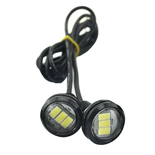 Tcart oto modifikasyon dekoratif ışık ince 12v 5630 3leds araba LED kartal göz DRL ampul 100% su geçirmez gündüz çalışan lamba