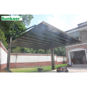 SK-C04 Design moderno vendita calda porte per auto all'aperto e rifugi Custom in policarbonato in lega di alluminio carport per esterni - Product Image 5