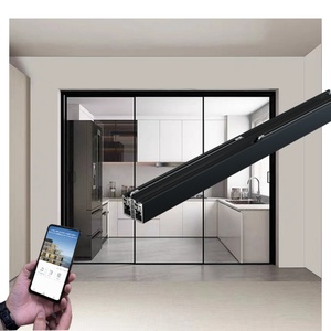 Ouvre-portes automatiques silencieux et stables en alliage d'aluminium, sécurisés anti-pincement, pour garages, centres commerciaux, hôtels, immeubles de bureaux, Maglev - Product Image 2