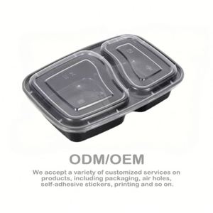 Boîte à lunch jetable en plastique Wanfeng, prix usine, conteneur alimentaire 1000 ml - Product Image 3