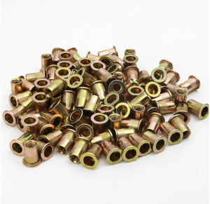 Round Head <b>Rivet</b> <b>Nut</b> 5.35mm Diameter Zinc Plated Carbon Steel Metric Threaded Insert - Product Image 3