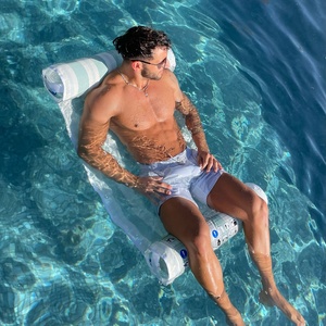 Flotadores para Piscina, Hamaca de Malla para Tomar el Sol, Tumbona Flotante - Product Image 1
