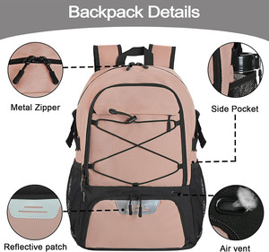 Sac à dos de sport de grande taille pour salle de sport, avec compartiment à chaussures, en nylon imperméable, décontracté, pour le sport en plein air, échantillon gratuit - Product Image 3