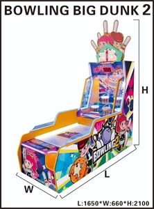 Cuối cùng điện mini <span class=keywords><strong>Bowling</strong></span> Arcade Redemption xổ số máy đồng tiền hoạt động nhựa Pusher cho các trung tâm trò chơi - Product Image 2