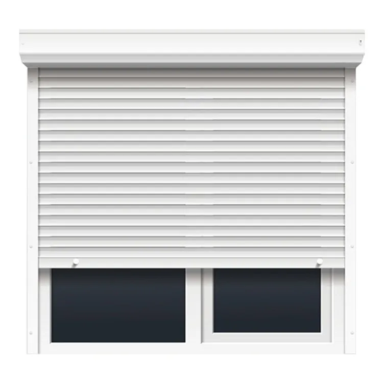 Produsen Smart Outdoor Roller Hurricane shutter Sunproof aluminium Roll Up eksterior Hurricane shutter Untuk Windows