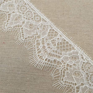 Cinta de Encaje para Pestañas, Mezcla de Nailon Ecológica, Diseño Floral, Ribete Elegante de Lujo para Vestidos de Novia, Accesorios de Ropa - Product Image 4