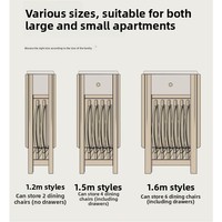 Ensemble de table à manger pliante avec 4 chaises, table à manger extensible avec tiroir de rangement caché, ensemble de table de cuisine en bois pour petit espace