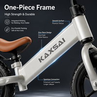 Bicicleta de equilibrio para niños pequeños de 12 pulgadas con asiento y manillar ajustables, sin pedales, bicicleta de empuje para niños