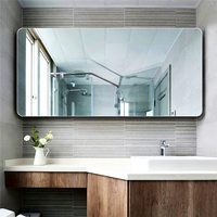 Fournisseur chinois de grands miroirs muraux rectangulaires en verre pour la décoration de salle de bain