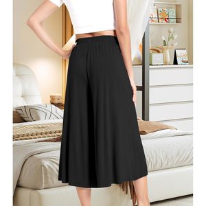 Pantalon Capri Large en Viscose de Bambou pour Femme, Taille Haute avec Poches, Respirant, Idéal pour le Yoga (Vente en Gros) - Product Image 2