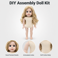 Poupée en peluche de 18 pouces, modèle avec robe de soirée en dentelle blanche, ensemble de vêtements personnalisés pour poupée, robe OEM compatible