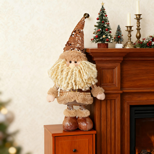 SOTE - Muñeco <span class=keywords><strong>de</strong></span> Peluche <span class=keywords><strong>de</strong></span> Santa Claus con Cinturón y Accesorios, 50 cm, Algodón y Plástico, para Decoración Navideña <span class=keywords><strong>de</strong></span> Interiores - Product Image 6