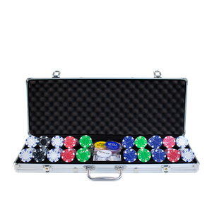 YH 500 Chip Set Serigrafía Muti <span class=keywords><strong>Colores</strong></span> <span class=keywords><strong>Ruleta</strong></span> en blanco Poker Chip Set para Casino - Product Image 5