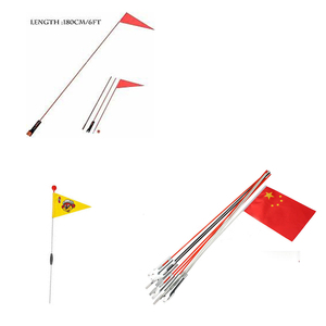 Fibra de seguridad naranja diferentes tamaños fibra de vidrio triángulo bandera - Product Image 2