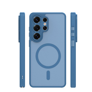 Funda Magnética Translúcida Esmerilada de Estilo Simple y Colorido para Samsung Galaxy S26 Ultra, S25 Plus, S24 <span class=keywords><strong>FE</strong></span> - Product Image 1
