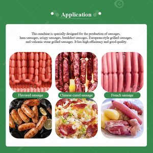 Cortador automático industrial de nudo de corbata, máquina atadora de salchichas con enlace giratorio de chorizo eléctrico con enlazador - Product Image 5