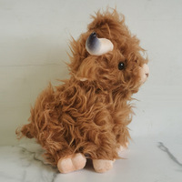 Vente en gros d'animaux en peluche personnalisés, vaches des Highlands lestées, jouets en peluche pour l'anxiété, peluches de simulation de bovins alpins