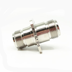 50ohm N loại hợp kim đồng mạ niken nữ sang nữ N jack để N Jack <span class=keywords><strong>RF</strong></span> Bộ chuyển đổi đồng trục 4 lỗ mặt bích gắn lên đến 11Ghz - Product Image 4