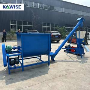 200-300 kg/std kleine Futterpellet-Produktions linie mit Mischer und Schnecken förderer für Geflügelvieh-Schweine farmen - Product Image 2