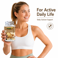 Capsules liquides de calcium bio à marque privée avec vitamine D – Complément quotidien pour le soutien osseux – Fournisseur d'usine en gros OEM ODM